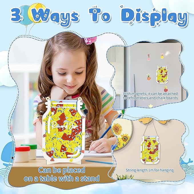 Personalized Magnetic Reward Jar for Kids, Poop Reward Jar with Colorful Letter Stickers, Potty Training & Good Behavior Home Training Jars for Home Chore Chart, Classroom (50Pcs)