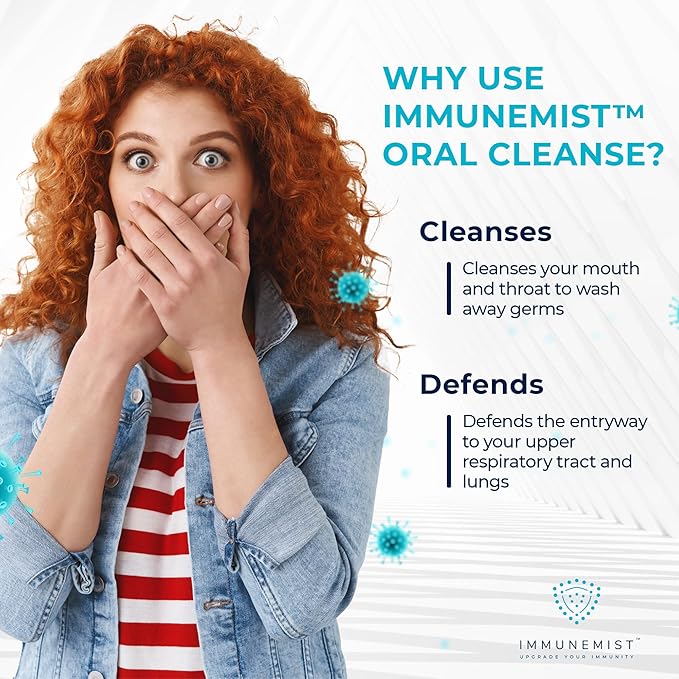 ImmuneMist™ Nasal and Oral Cleanse Bundle - Iodine Throat Spray and Nasal Iodine Spray - Up to 500 Doses - Made in The USA