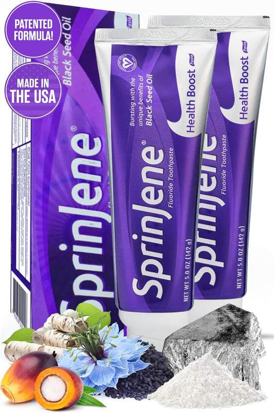 SprinJene Original Health Boost Toothpaste | Cavity Protection Fluoride Toothpaste for Healthy Teeth | 2 Pack
