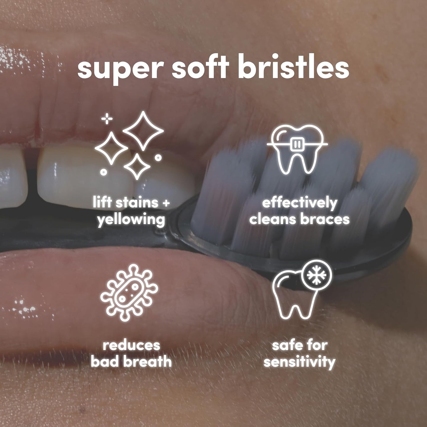 ARU Sonic Toothbrush Starter Kit with Customizable Modes and 2 Minute Timer, ADA-Approved Electric Toothbrush for Adults, Soft Toothbrush for Gums, 45+ Days Battery, Travel Case, Midnight Black