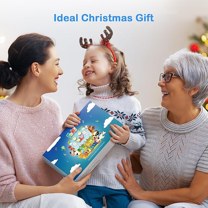 Foki Piano Mats, 3-in-1 Animal Musical Play Mat with Piano & Drum for Montessori Sensory Early Educational Musical Learning Toys, Ideal Birthday Toy for Baby Girls, Boys, Toddlers, Ages 1-5 Years Old