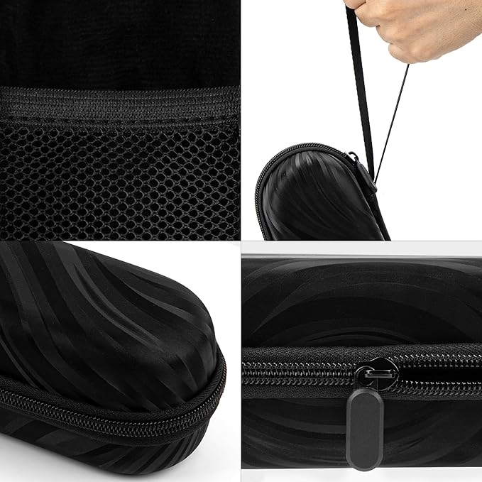 Electric Toothbrush Case, Carrier Bag for Travelling, Portable Toothbrush Carrying Case Holder Compatible with AquaSonic, Sumkyle, Oral-B iO Series, Philips Sonicare. (Black)