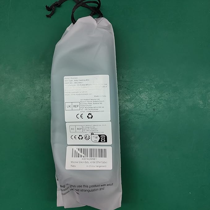 Moonkie Silicone Baby Bibs Set Of 2 | BPA Free Waterproof | Soft Flexible Adjustable Silicone Bibs for Babies & Toddlers(Ether/Sage)