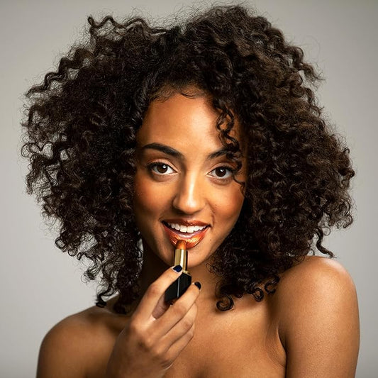 L'Paige L05 - FROSTED COPPER Designer Lipstick | Aloe Vera-Based, Long-Lasting, Moisturizing | Orange-Brown with Frosted Metallic Shimmer Finish