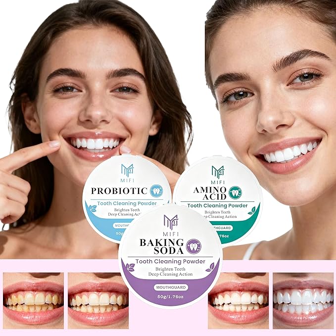 PEGO Adult Tooth Powder, Stain Remover for Teeth - Deep Cleaning Formula, Gentle & Non-Irritating, Effective Plaque Removal, Fresh Breath, Daily Oral Care for Adults (Probiotic)