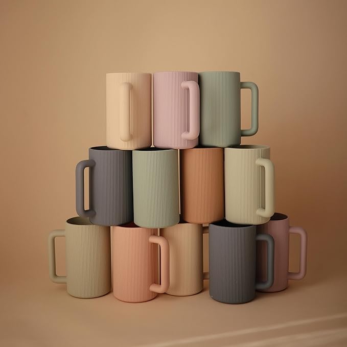 mushie Baby Bath Rinse Cup | 100% Food Grade Silicone | Shampoo & Body Washing Rinser Cup For Kids (Cambridge Blue)