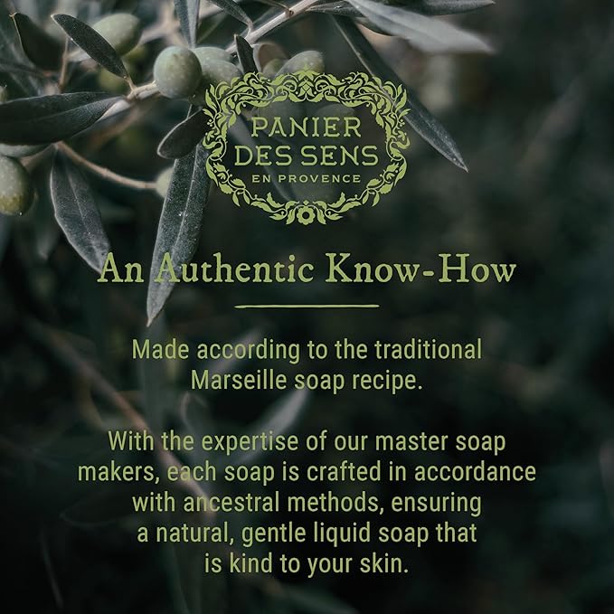 Panier des Sens - Liquid Hand Soap Refills - Verbena Foaming Hand Soap Refill - French Moisturizing Hand Wash with Coconut Oil - Kitchen & Bathroom- 97% Natural - 34 Fl.oz