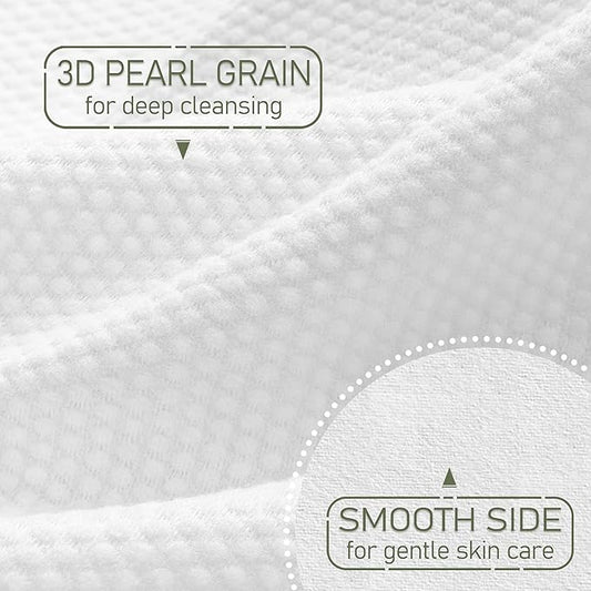 Disposable Face Towel Biodegradable Large Dry Face Wipes 240 Count/4 Box Extra Thick Soft Clean Facial Towels for Sensitive Skin, Makeup Removing, Facial Cleansing, Nursing, Travel, 10"×12"