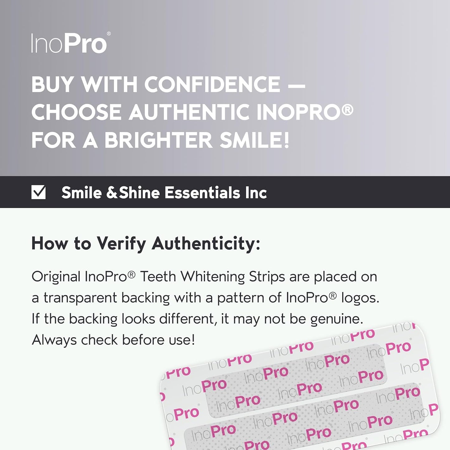 InoPro Natural Teeth Whitening Strips Kit 14 Treatments - Sensitive Teeth Whitener, Peroxide Free with Papain, Bromelain, Coconut Oil, White Strips for Teeth Whitening (28 Strips)