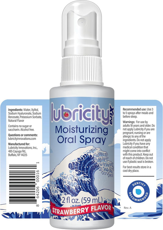 Dry Mouth Spray - Advanced Formula - Hyaluronic Acid and Xylitol, Saliva Substitute Moisturizing Oral Spray, The Most Satisfactory Solution in Dry Mouth Products (2 Fl. Oz., Strawberry)