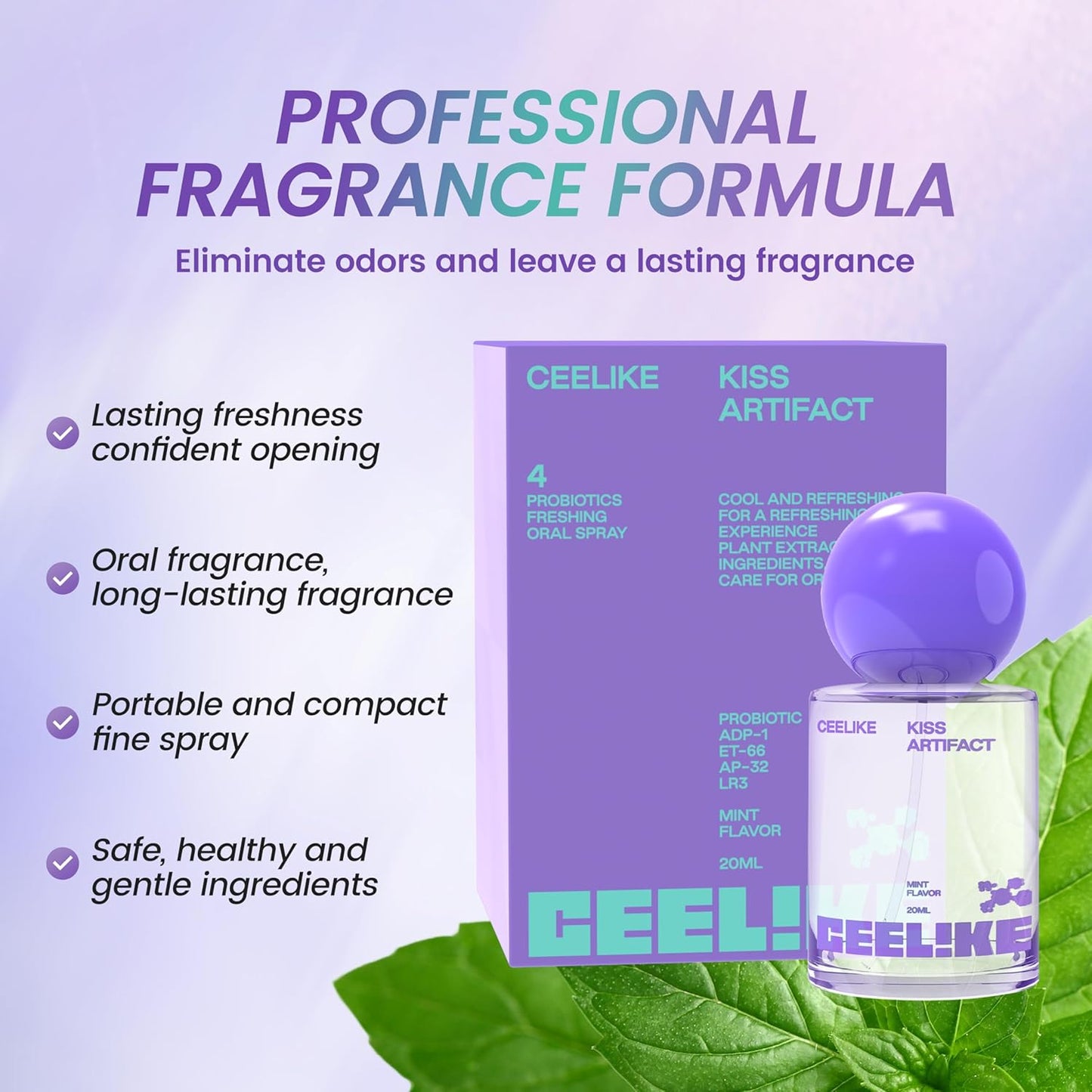 Oral Spray – Fresh Breath, Dual Cooling Experience & Convenient On-the-Go Design – Perfect for Freshening Breath Anywhere, Anytime (2 count)