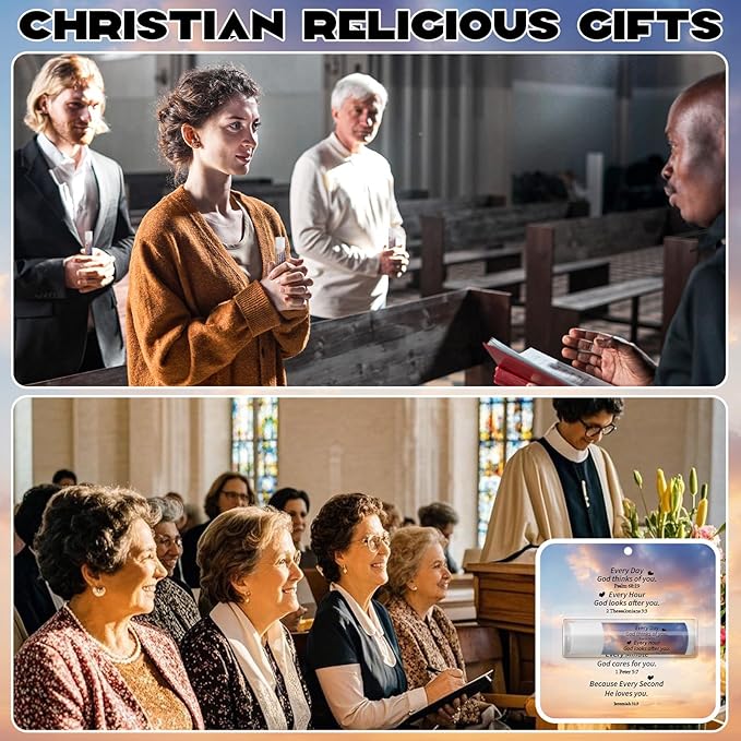 25 Pack Christmas Stylish Gifts Bible Verse Lip Balms 5 Flavor Bulk for Women Men Christian Religious Church Party Favors with Scripture Inspirational Gifts for Coworkers Staff