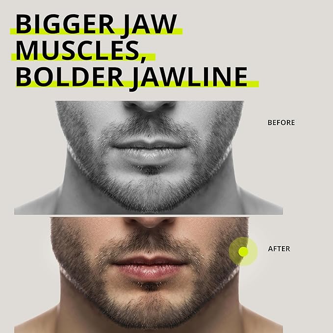Jawliner® - Pioneers the Toughest Handmade 15x Harder Jawline Gum Includes 12 Weeks Coaching - Sugar-Free Blueberry Ice Chewing Gum - Jawline Exerciser for Mewing & Shaping the Jaw (6 Months Pack)