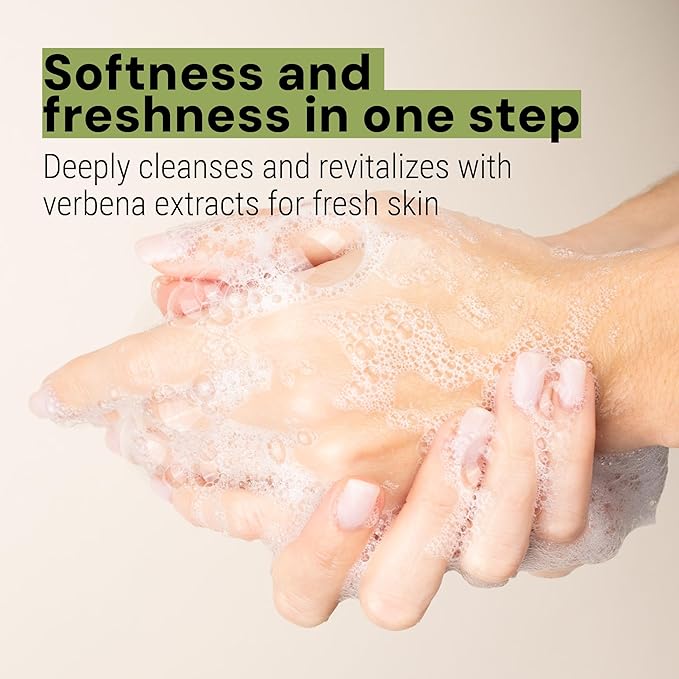 Panier des Sens - Liquid Hand Soap Refills - Verbena Foaming Hand Soap Refill - French Moisturizing Hand Wash with Coconut Oil - Kitchen & Bathroom- 97% Natural - 34 Fl.oz