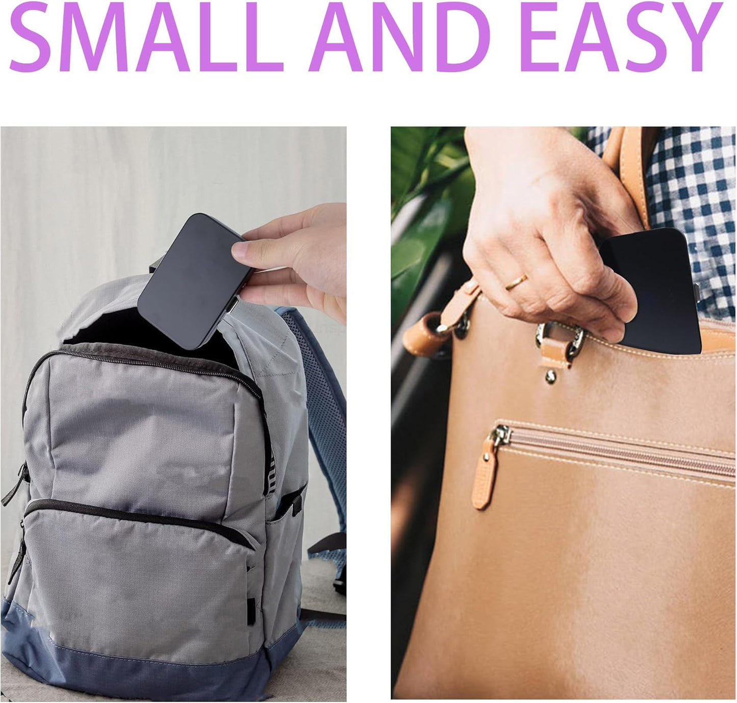 2Pack Dental Floss Portable Case with Mirror,Refillable Portable Floss Pick Holder Container,Small Floss Dispenser for Travel, Dates,Dinners and Hotels(Black)