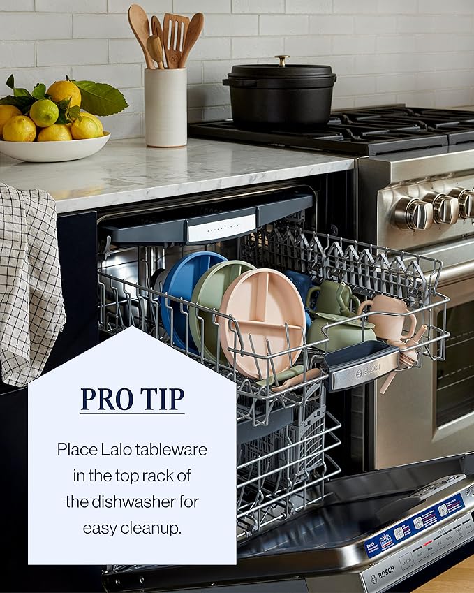 Lalo Little Cup, Non-Toxic Silicone Straw Cup with Handles - Baby and Toddler Sippy Cup - Mini Cup and Straw Training System, 4oz, Lavender