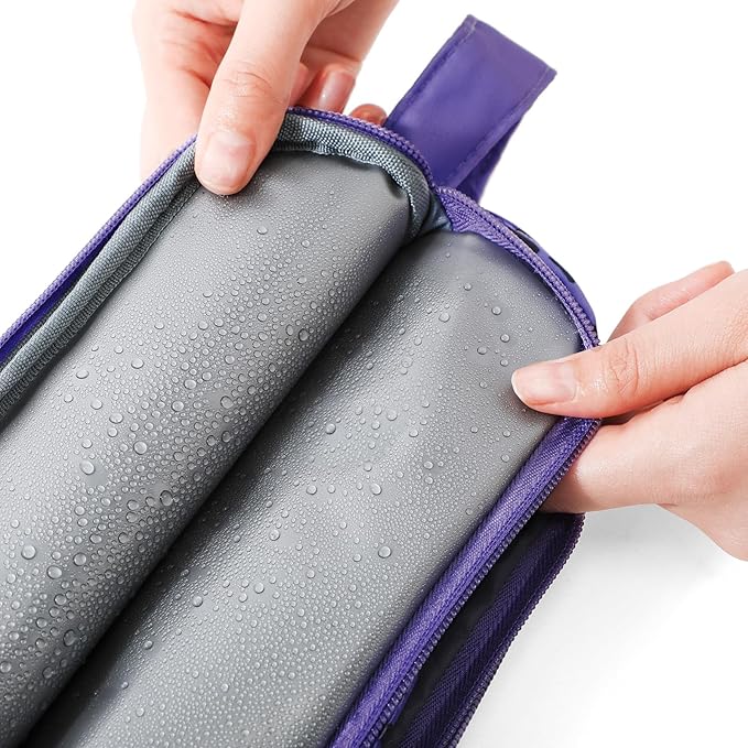 Kids Toiletry Bag for Girls, Travel Toiletry Bag for Little Young Girls Cosmetic Bag Makeup Bag Waterproof Hanging Wash Bag Toddler Toiletries, Unicorn Purple