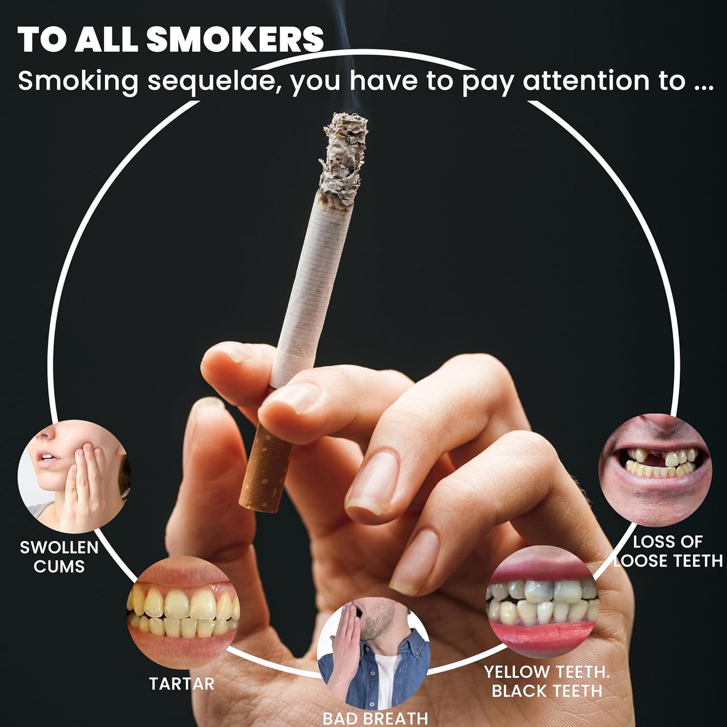 Smokers Toothpaste，Removes Tobacco and Tea Stains，removes Yellowing, and removes Bad Breath (1)