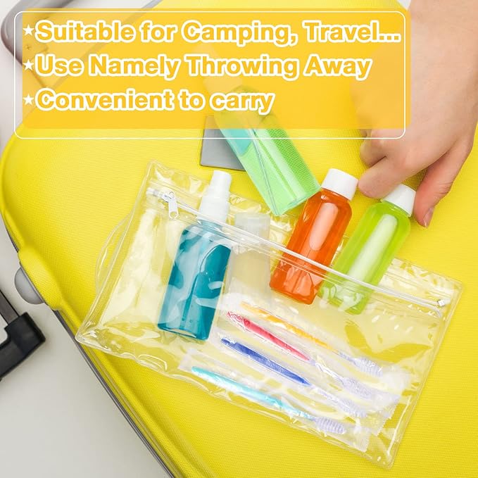 Honeydak 400 Pack Disposable Toothbrushes Individually Wrapped Toothbrushes Manual Single Use Toothbrush Soft Bristle Toothbrush Colorful Disposable Tooth Brush Set for Adults Kids Travel Toiletries