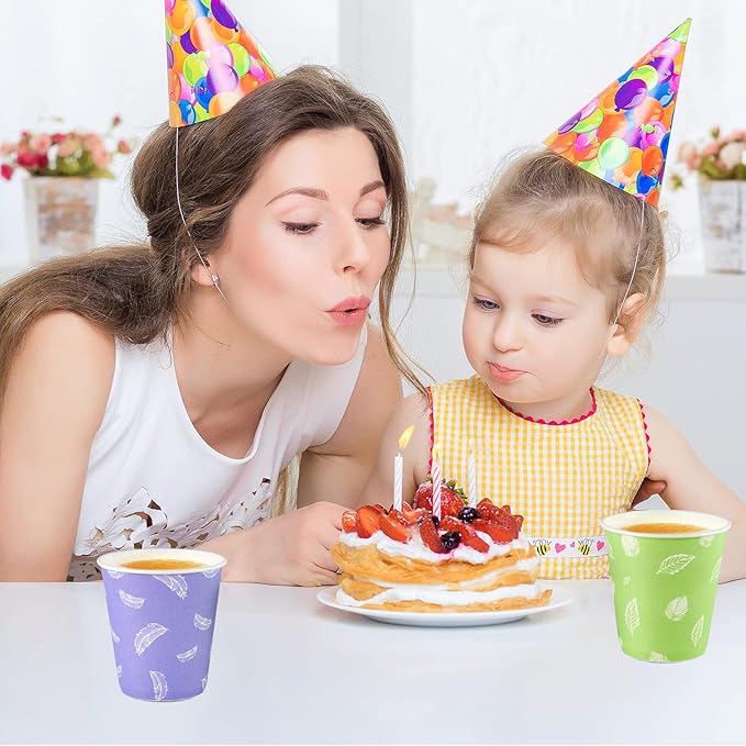 LITOPAK 600 Pack 5 oz Small Disposable Cups, Disposable Paper Cups, Mini Paper Cups, Colorful Disposable Mouthwash Cups for Parties, Picnics, Barbecues, Travel, and Events