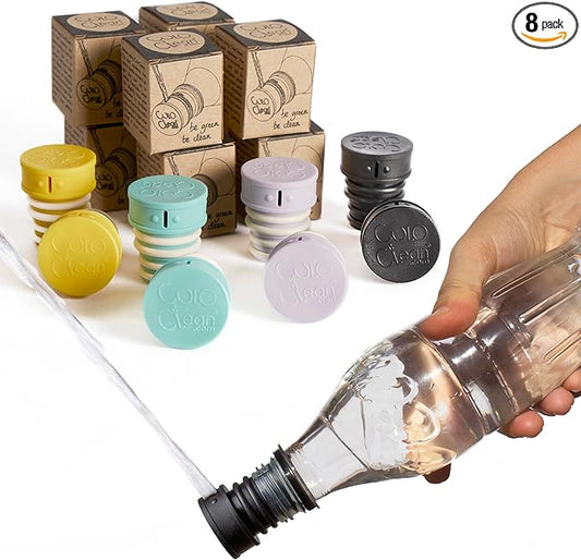 CuloClean Portable Bidet for Toilet, Travel, or Camping. Compatible with Any Plastic Bottle. Discreet, Sanitary or Travel Shower, Attachable Stopper, Backcountry Bidet Nozzle (8)