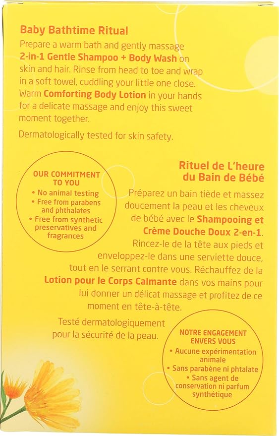Weleda Baby Calendula Body Lotion and Shampoo-Body Wash Bundle, 6.8 Fluid Ounce (Pack of 2), Plant Rich Baby Care with Calendula and Sweet Almond Oil