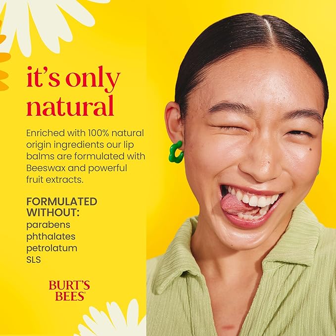 Burt's Bees Lip Balm - Original Beeswax 12 Count Pack in Bulk, Lip Moisturizer With Responsibly Sourced Beeswax, Tint-Free, Natural Origin Conditioning Treatment, 12 Tubes, 0.15 oz