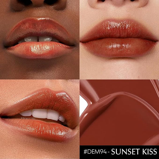 Brown Lipstick for Women Hydrate Cream Lipstick Moisture Lip Gloss Sheer-Medium Coverage Shine Long Lasting Lipsticks for Dry Lips, DM94 Caramel