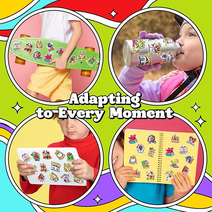 384PCS Scratch and Sniff Stickers for Kids, Large Scented Reward Smelly Fruits Stickers, Motivational Incentive Fun Sticker with Positive Words for Students School Teachers Must Haves, 32 Designs