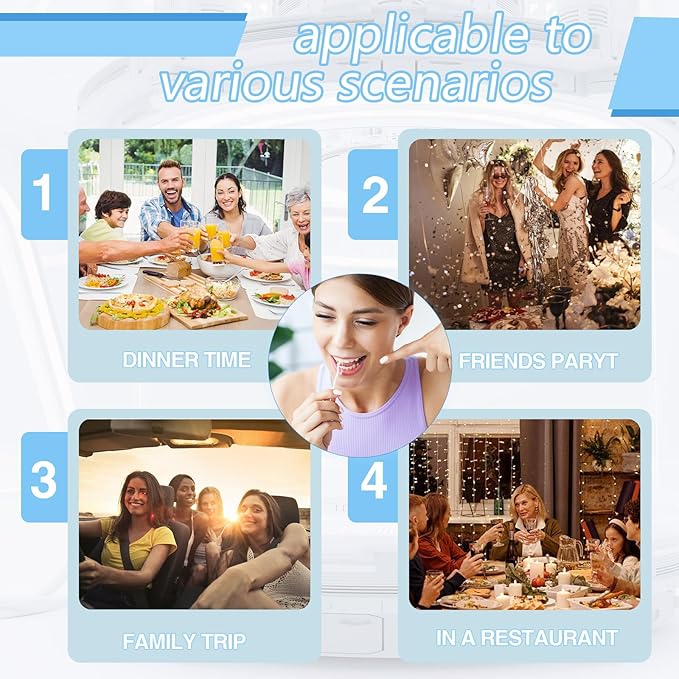 200 Count Tooth Floss Picks, Double Cleaning Tooth Picks Flossers with Bristles,Small Home Tooth Pick for Adult (200)