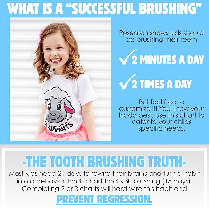 MINI MILESTONES 2-PK Toddler Brush Teeth Chart Reward Chart for Toddlers by LIL ADVENTS: Toddler Sticker Behavior Chart, Reward Chart for Kids, 800+ Stickers, Activity Board, Crown (Busy Vehicles)