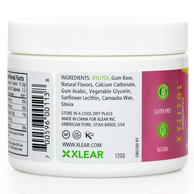 Spry Fresh Natural Xylitol Chewing Gum Dental Defense System - Aspartame-Free, Sugar-Free, Non-GMO, Gluten-Free (Bubble Gum, 100 Count - Pack of 2)