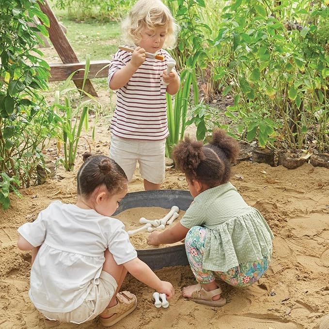 Kaplan Early Learning Big Bones Set - 20 Pieces, Outdoor Exploration, Loose Parts Play, STEM Toy for Kids Toddlers Ages 2+