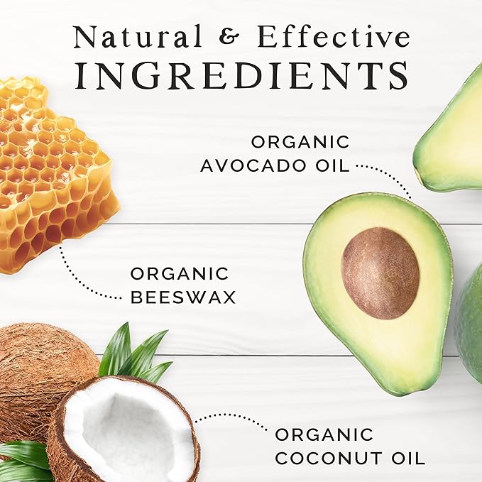 Natural Lip Balm - Organic & Natural Ingredients - Beeswax Based Moisturizing Lip Care Chapstick for Chapped Lips - Great Gift Idea - Farm & Bee - 0.15oz (Pack of 4 - Unscented)