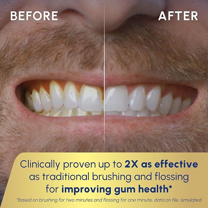 Waterpik Sonic-Fusion 2.0 Professional Flossing Electric Toothbrush with Water Flosser Combo In One, Black SF-04, Packaging May Vary