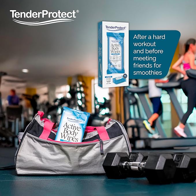 Active Body Wipes, XL Rinse-Free Shower Wipe for Adults, 9" x 12" Extra Large, Aloe, No Rinse Bath Wash Cloth - Gym, Sports, Travel, Camping, Elderly Care, Portable 12 Ct Packs (48 ct)