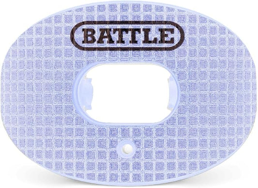 Battle Sports 3D Diamond Oxygen Football Mouthguard - Superior Airflow & Better Performance, Maximum Protection & Breathability Football Mouthpiece, Works with Braces (Purple)
