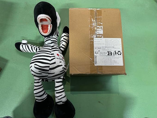 Tooth Fairy Plush Doll, Dental Plush Oral Health Presentation Puppet Zebra Tooth Fairy Dental Educational Plush Small Size Doll with Teeth for Kids Chidren Boys Girls