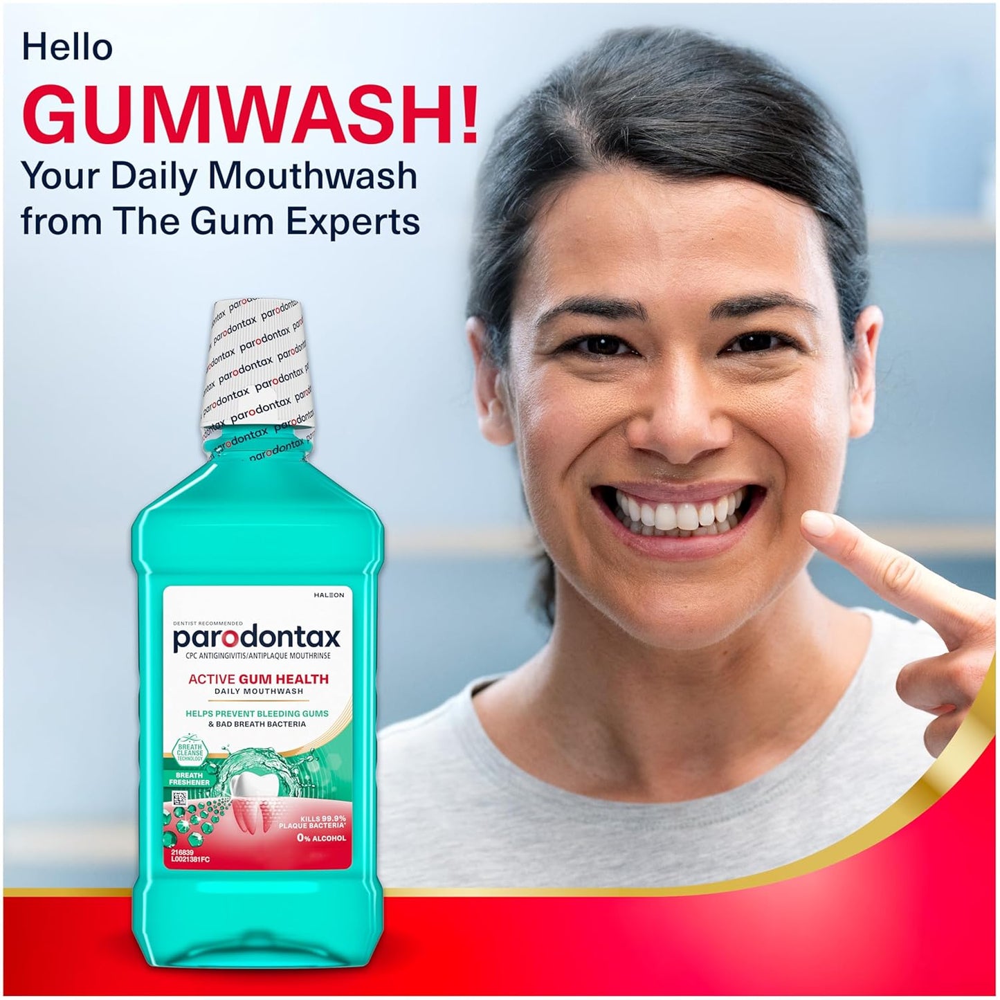 Parodontax Active Gum Health Breath Freshener Mouthwash, 3 x 16.9 fl oz