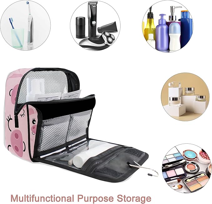 senya Hanging Travel Toiletry Bag Kit Makeup Case Cosmetics Organizer for Men Women