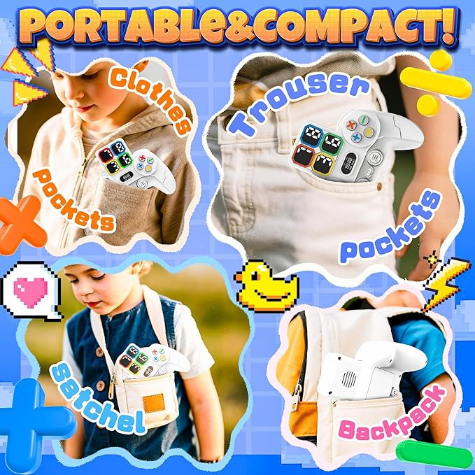 SMILESSKIDDO Math Games Calculate Number of 24, Electronic Math Multiplication Game for Learning Addition, Subtraction, Division, and Multiple, Educational Handheld Games Gift for Kids Adults