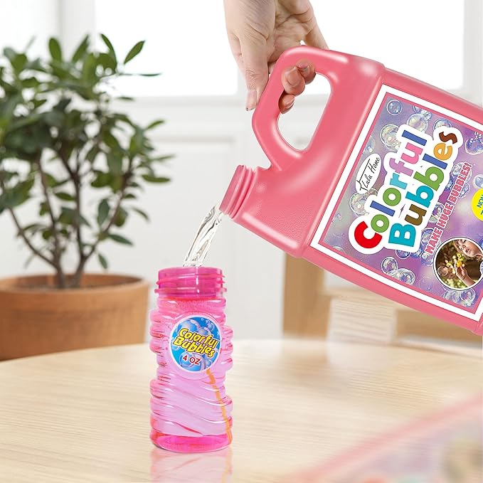Lulu Home Concentrated Bubble Solution, 1 L/ 33.8 OZ Refill for Bubble Machines, Giant Wands, and Blowers - Up to 2.5 Gallons for Kids' Birthday Parties