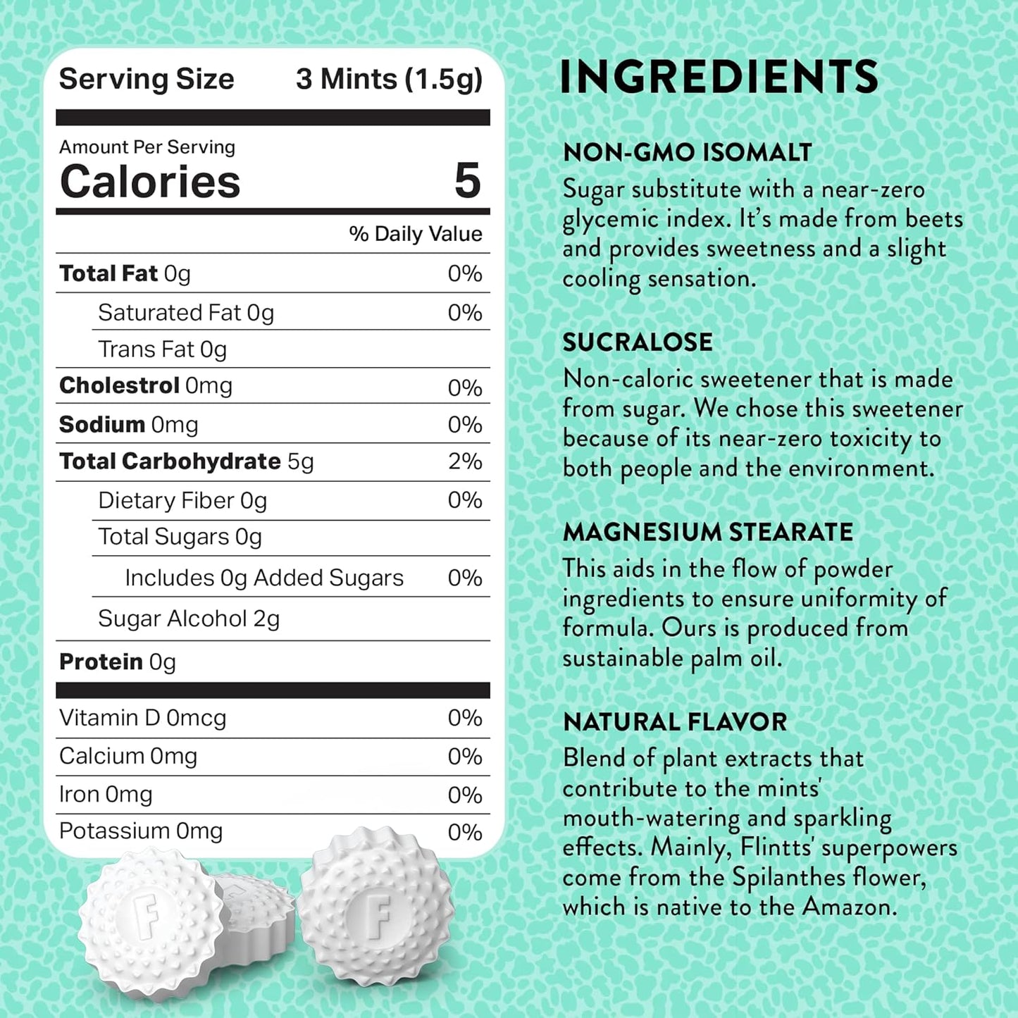 Flintts Mints Lemon Stash – Sugar Free Mouthwatering Mints for Dry Mouth Relief & Freshness – Vegan Oral Health Support with Sparkle Effect – Pocket Travel Saliva Substitute, Lozenges Alternative, 2 Refill Packs