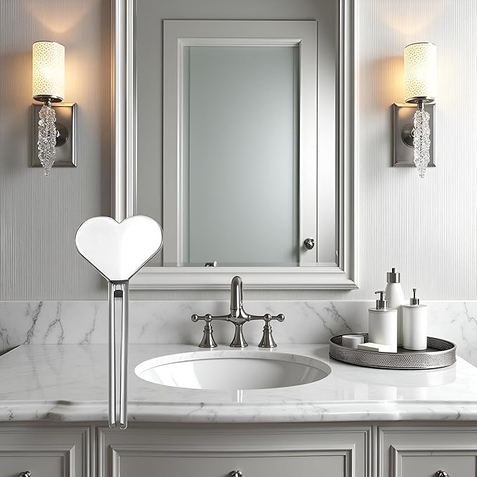 Silver Metal Manual Toothpaste Squeezer Heart Stainless Steel Dispenser Tube Squeezer Hand Cream Tube Key Roller Set Bathroom Accessories, Daily Living Tube Squeezing Aids, Tube Squeezers