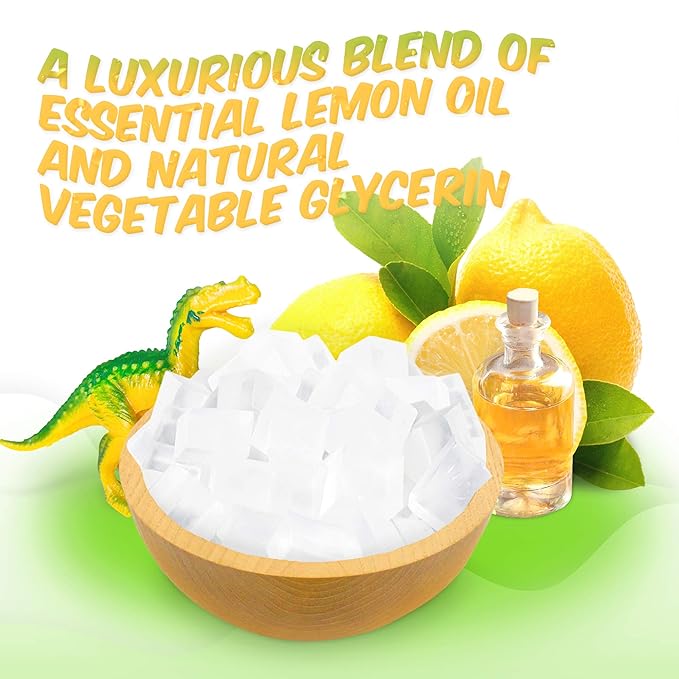 Relaxcation 1 Soap Bar For Kids With Toy Inside Cute Dragon Surprise - Natural Green Apple Kids Soap - Safe For Skin - For Hand, Face and Body Wash - Handmade in USA