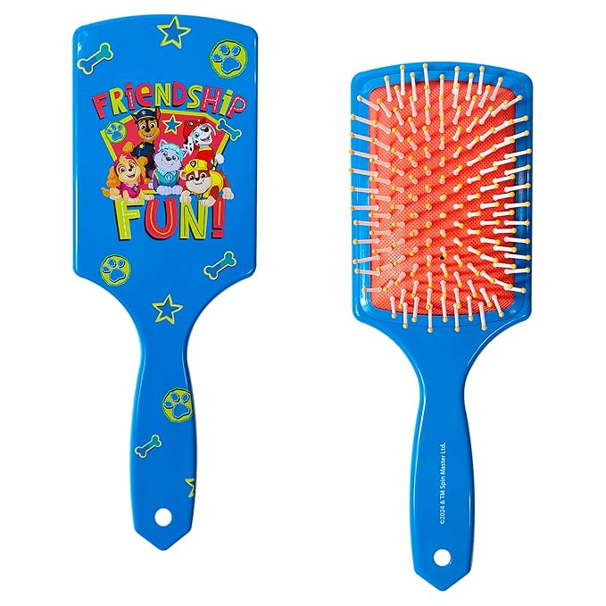 LUV HER Kids Hair Brush & Spa Headband Set for Girls - Features Paw Patrol - Fun Grooming Kit for Detangling, Styling & Skincare - Soft & Stretchy One Size, Ages 3+
