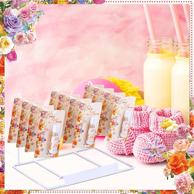 30 Pack Baby in Bloom Party Gifts Baby Shower Games Prizes Bulk Lip Balms Favors for Winners Adults Guests Gender Reveal Favors Decorations Souvenirs Gift Bags Stuffers