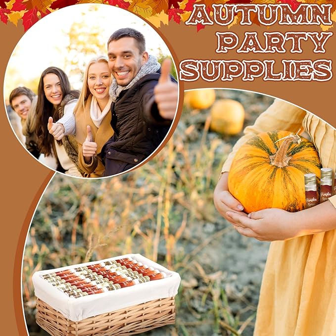 25 Pcs Pumpkin Spice Lip Balm Bulk Fall Thanksgiving Party Favor Basket Stuffers Small Thank You Appreciation Gifts Advent Beauty Calendar for Adult Women Men Employee Coworker Staff Teacher Customer