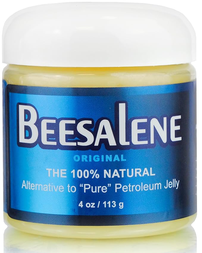 Beesalene Original Unpetroleum - 100% Natural & Hypoallergenic Alternative to Petroleum Jelly - Lips, Hands, Baby, Makeup Remover and More (4 Ounce)