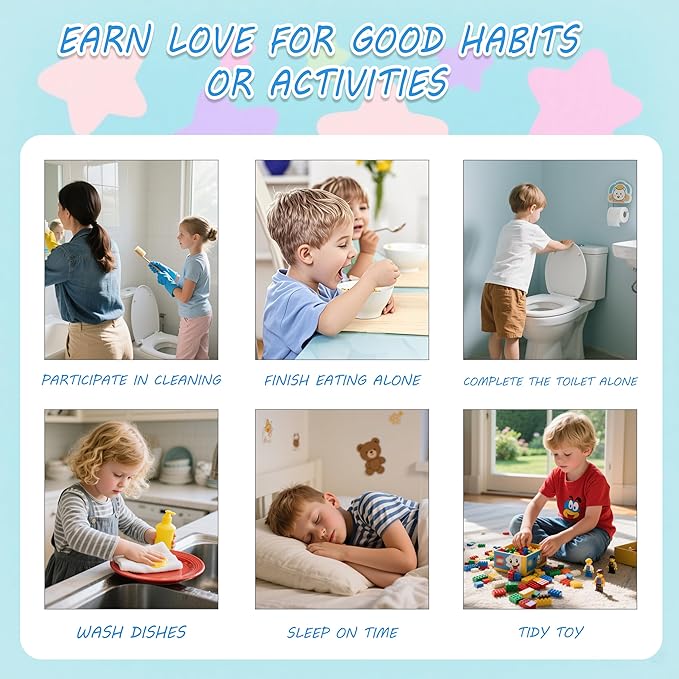 Magnetic Reward Jar System, Personalized Stars Reward Jar for Students Kids Behavior, Magnetic Reward Jar for Classroom Board Behavior Management Home Reward Jar for Boys Girls (Heart)